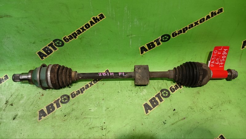 Привод TOYOTA PASSO KGC10 1KR-FE 2009 передний левый (б/у)