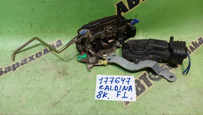Замок двери TOYOTA CALDINA AT211G 7A-FE 1998 передний левый (б/у)