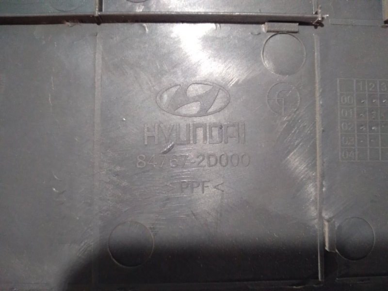 Накладка на торпедо передняя левая Elantra 2003 XD G4GR 1 Накладка на торпедо передняя левая Elantra 2003 XD G4GR 1