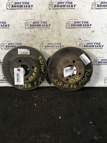 Диск тормозной Nissan March 2011 K13 HR12DE перед