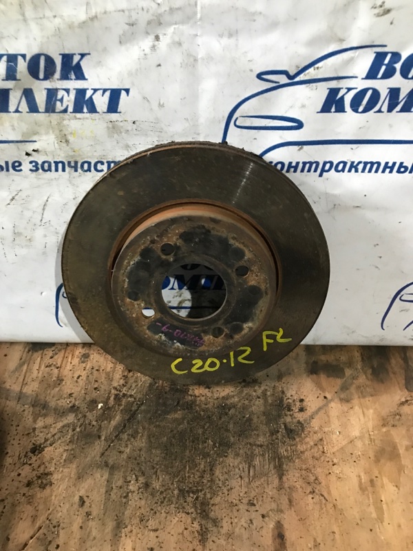 Диск тормозной Nissan Cube 2004 BGZ11 CR14DE перед лев