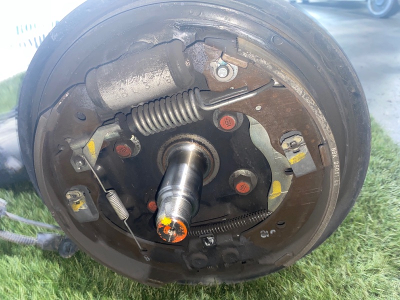 Механизм ручника Honda Freed 2008 GB3 L15A зад лев