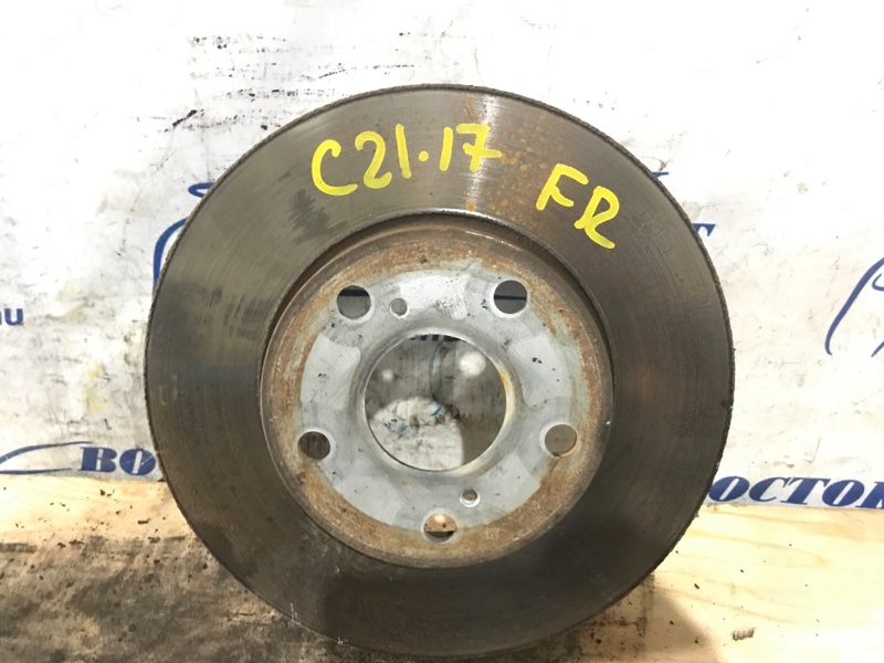 Диск тормозной Toyota Mark II 2002 GX115 1G-FE перед прав