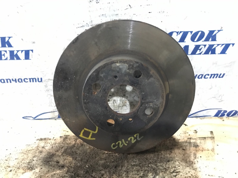 Диск тормозной Toyota Vitz 2008 SCP90 2SZ-FE перед лев