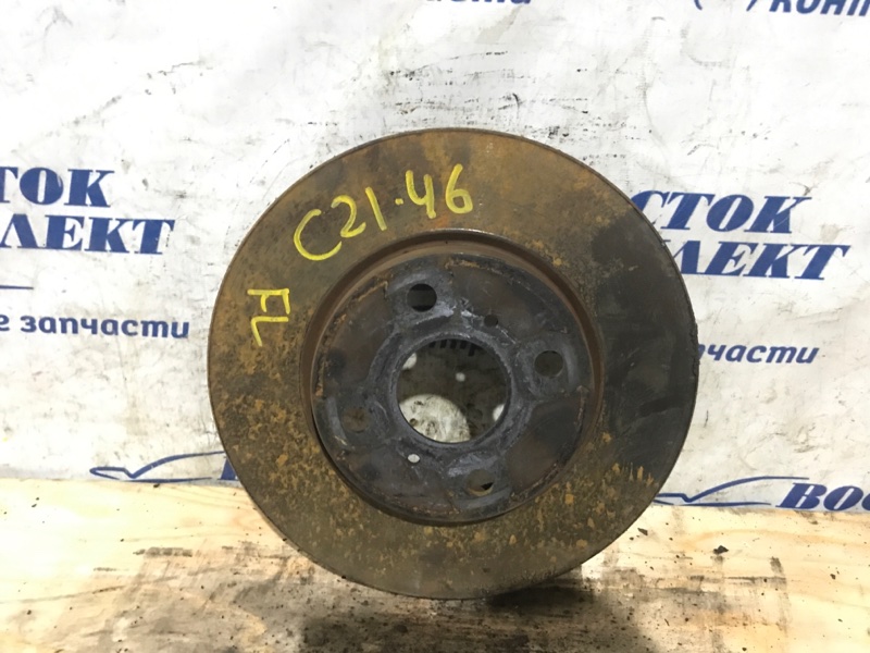 Диск тормозной Toyota Sienta 2005 NCP85G 1NZ-FE перед лев