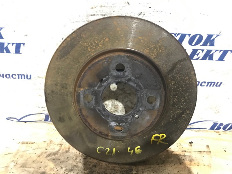 Диск тормозной Toyota Sienta 2005 NCP85G 1NZ-FE перед прав