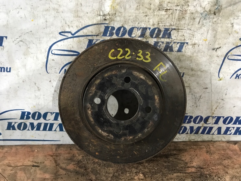 Диск тормозной Nissan Note 2013 NE12 HR12DE перед лев