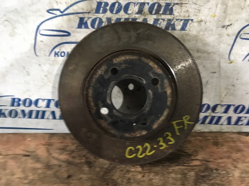 Диск тормозной Nissan Note 2013 NE12 HR12DE перед прав