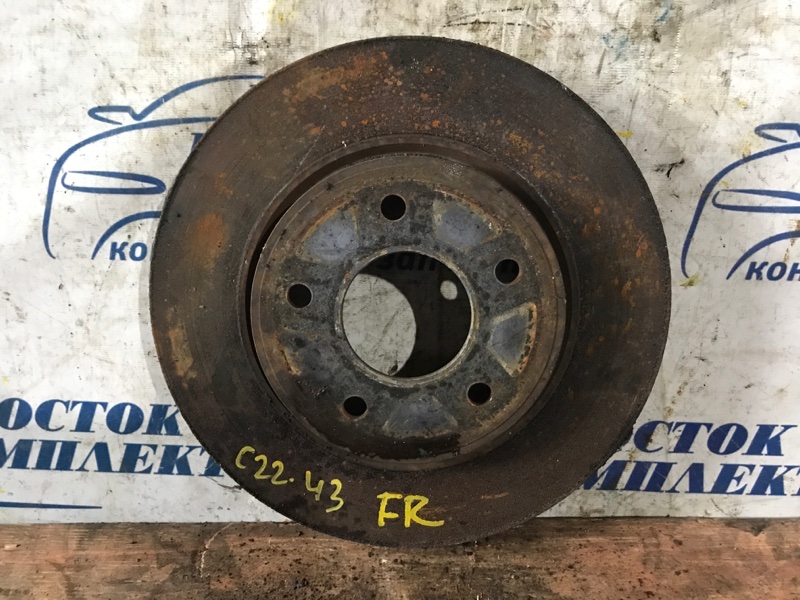 Диск тормозной Nissan Serena 2007 C25 MR20DE перед прав