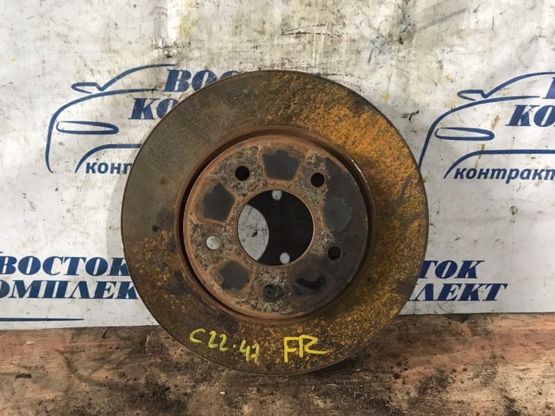 Диск тормозной Nissan Serena 2008 C25 MR20DE перед прав