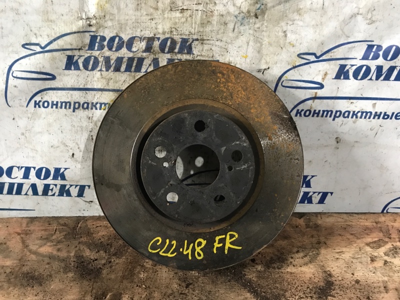 Диск тормозной Toyota Ractis 2012 NCP125 1NZ-FE перед прав