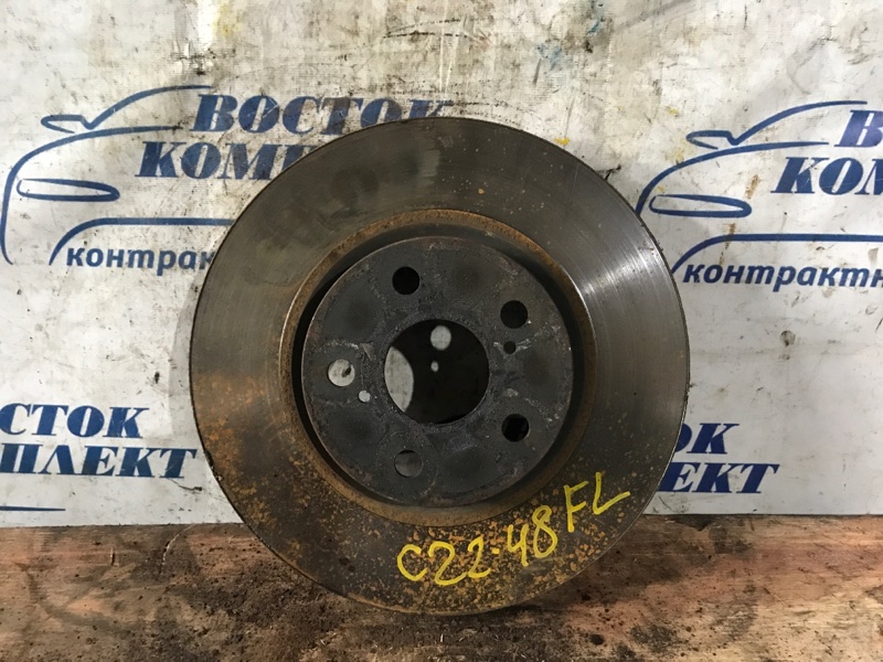 Диск тормозной Toyota Ractis 2012 NCP125 1NZ-FE перед лев