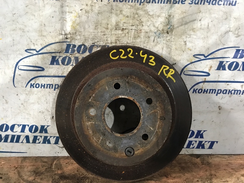 Диск тормозной Nissan Serena 2007 C25 MR20DE зад прав