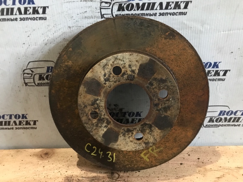 Диск тормозной Nissan Cube 2004 BZ11 CR14DE перед прав