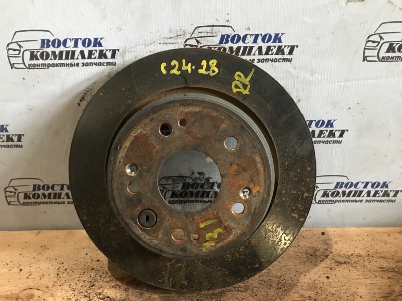 Диск тормозной Honda Edix 2005 BE3 K20A зад прав