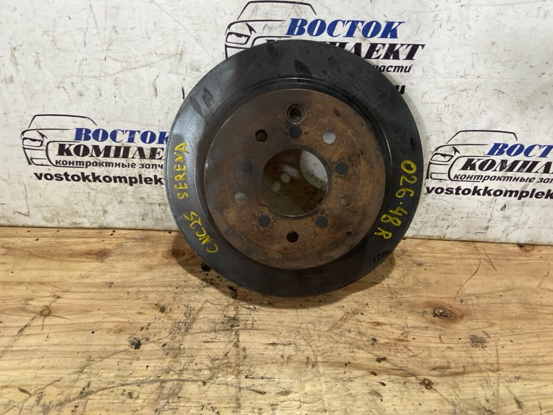 Диск тормозной Nissan Serena 2006 CNC25 MR20DE зад лев