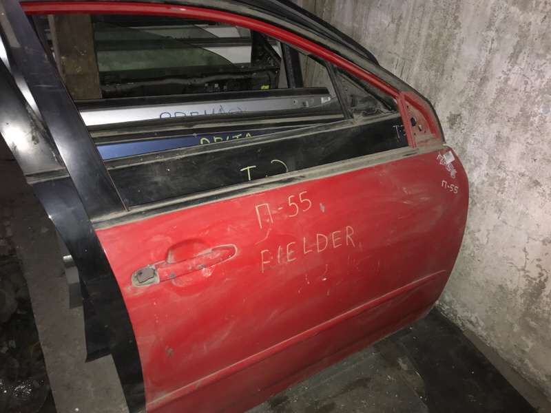 Дверь боковая Toyota Corolla Fielder 2002 NZE124G 1NZ-FE перед прав