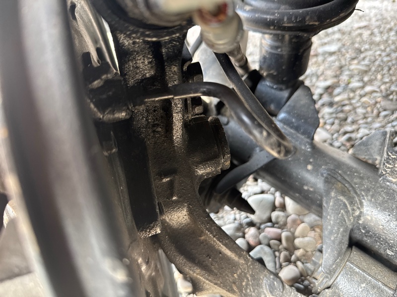 Трубка тормозная Honda Stream 2004 RN1 D17A зад лев