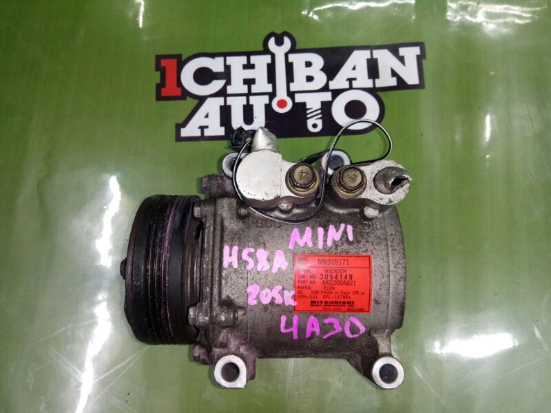 Запчасть компрессор кондиционера MITSUBISHI PAJERO MINI H58A 4A30 MR315171 контрактная Компрессор кондиционера MITSUBISHI PAJERO MINI H58A 4A30 MR315171 контрактная