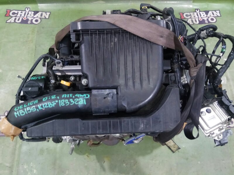 Запчасть двигатель MITSUBISHI DELICA D2 MB15S K12B контрактная Двигатель MITSUBISHI DELICA D2 MB15S K12B контрактная