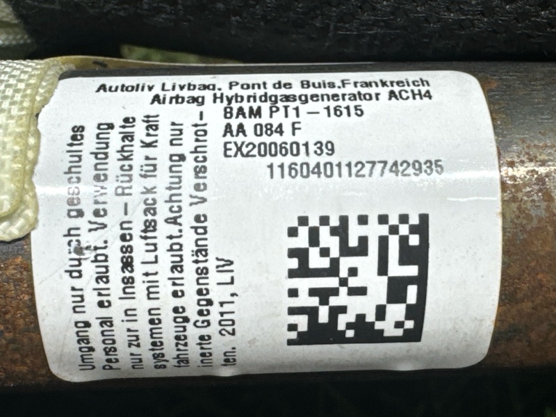 Airbag крыши левый 508 2011 508 DW10CTED4
