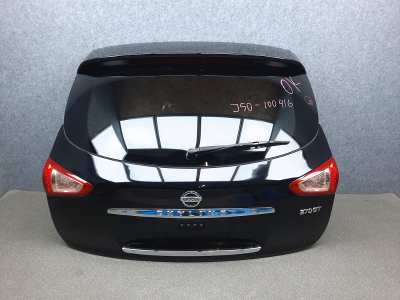Дверь багажника задняя Nissan Skyline Crossover 2011 J50 VQ37VHR 901001BB9B контрактная