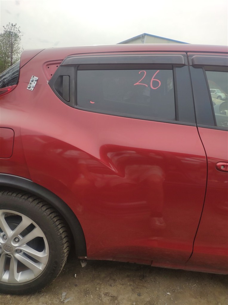 Дверь Nissan Juke YF15 HR15DE 2011 задняя правая красный nah 1523