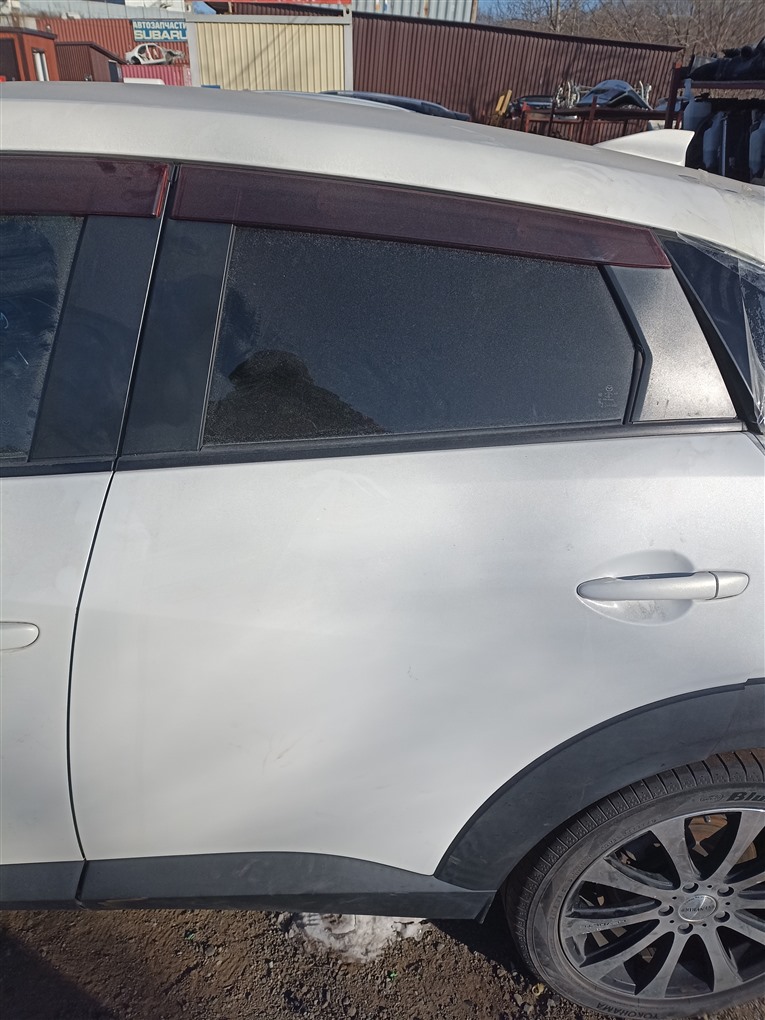 Дверь Mazda Cx-3 DK5FW S5-DPTS 2015 задняя левая белый 34k 1537