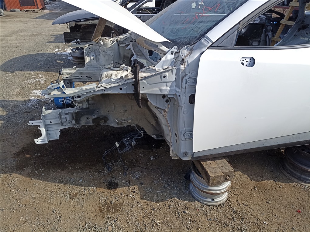 Порог кузова Mazda Cx-3 DK5FW S5-DPTS 2015 левый белый 34k 1537