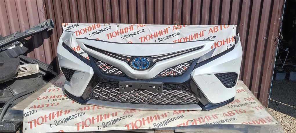 Бампер Toyota Camry AXVH70 A25A-FXS 2019 передний белый 089 1544