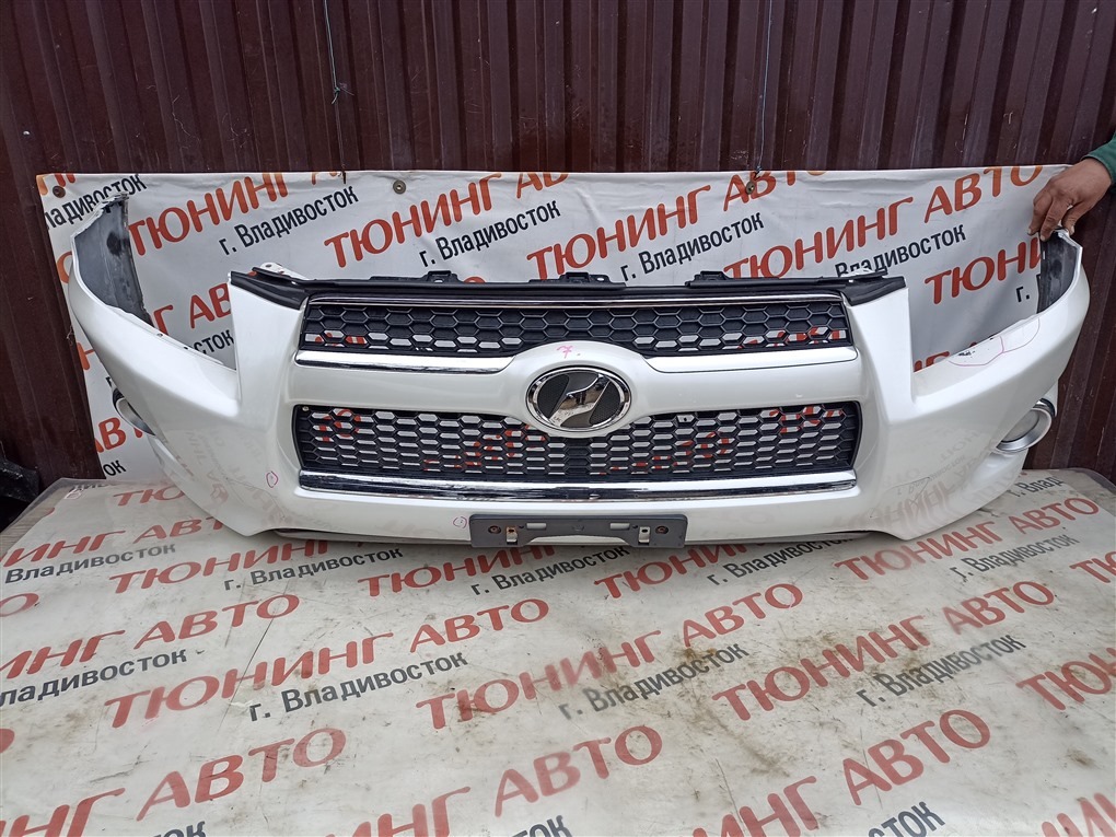 Бампер Toyota Rav4 ACA31W 2AZ-FE 2010 передний белый 070 1552