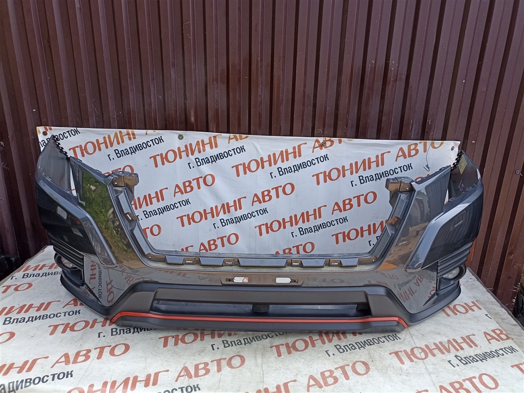 Бампер SUBARU FORESTER SKE FB20 2022 передний серый p8y 1568 (б/у)