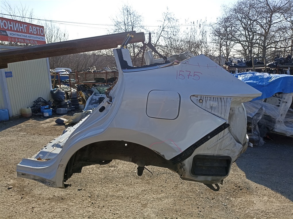 Крыло TOYOTA HARRIER AVU65 2AR-FXE 2014 заднее левое белый  070 1575 (б/у)