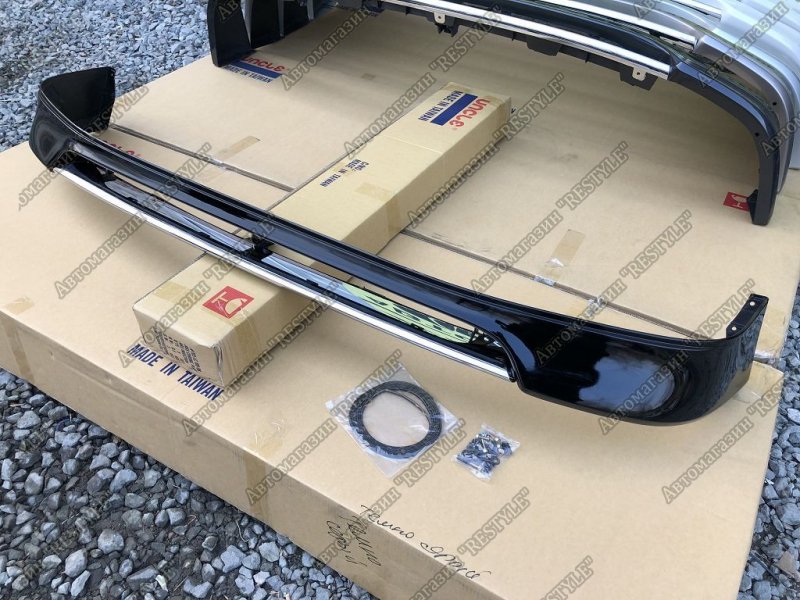 Губа передняя Toyota Land Cruiser 1998-2007 100 BLACK - 202 новая