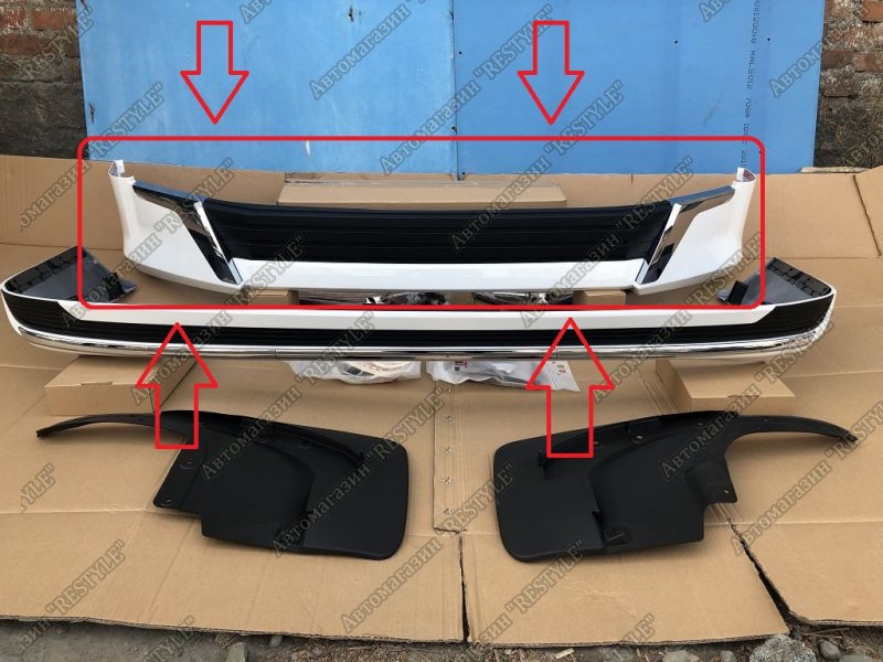Губа передняя Toyota Land Cruiser 2015-2021 200 38E8r994-26 новая