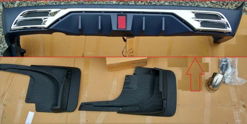 Губа задняя Toyota Land Cruiser 2015-2021 200 98W954-211 новая
