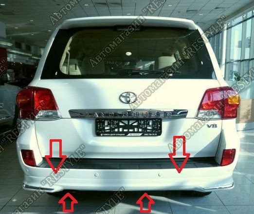 Губа задняя Land Cruiser 2007-2015 200 Губа задняя Land Cruiser 2007-2015 200
