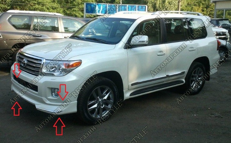 Губа передняя Land Cruiser 2012-2015 200 Губа передняя Land Cruiser 2012-2015 200