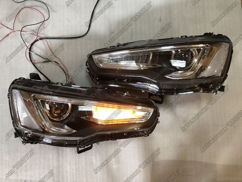 Фары передние Mitsubishi lancer 2007-2015 CY4A YAA-YS-0162C-white новая