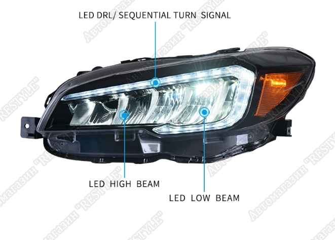 Фары передние impreza WRX 2014-2021