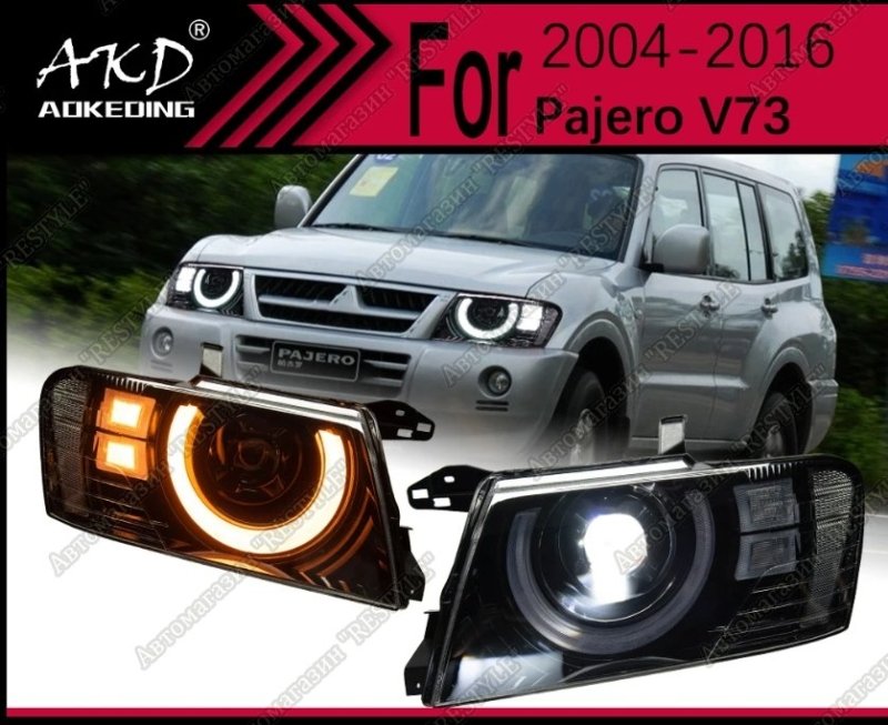 Фары передние mitsubishi pajero 1999-2006 95995ff956 новая