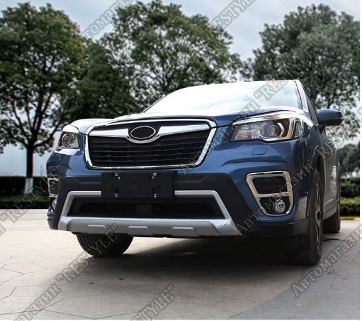 Накладка на бампер передняя Subaru forester SK