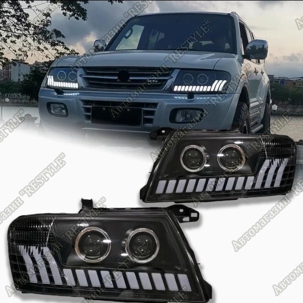 Запчасть фары передние Mitsubishi pajero 1999-2005 894d45g новая Фары передние Mitsubishi pajero 1999-2005 894d45g новая