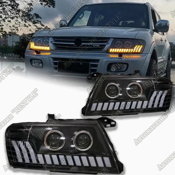 Фары передние pajero 1999-2005 Фары передние pajero 1999-2005