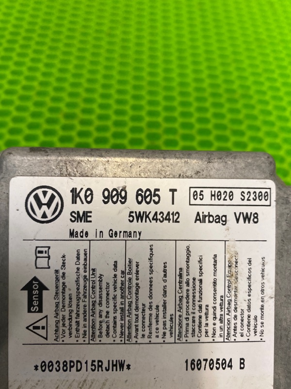 Блок управления подушками безопасности Octavia RS 2007 A5 BWA