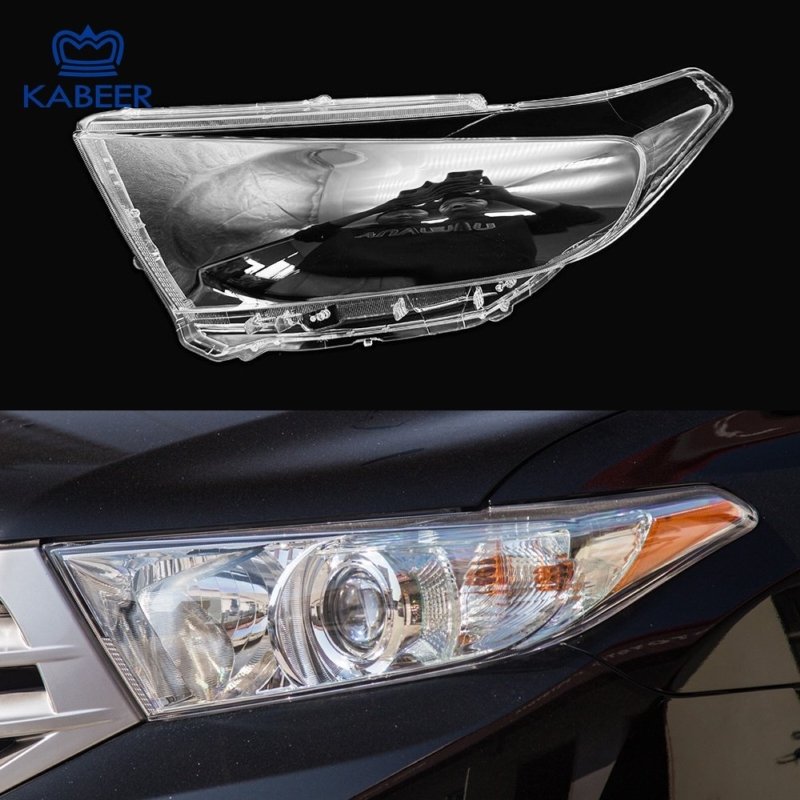 Стекло фары Toyota Highlander (U40) левая