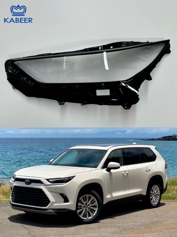 Стекло фары Toyota Highlander (XU70) левая