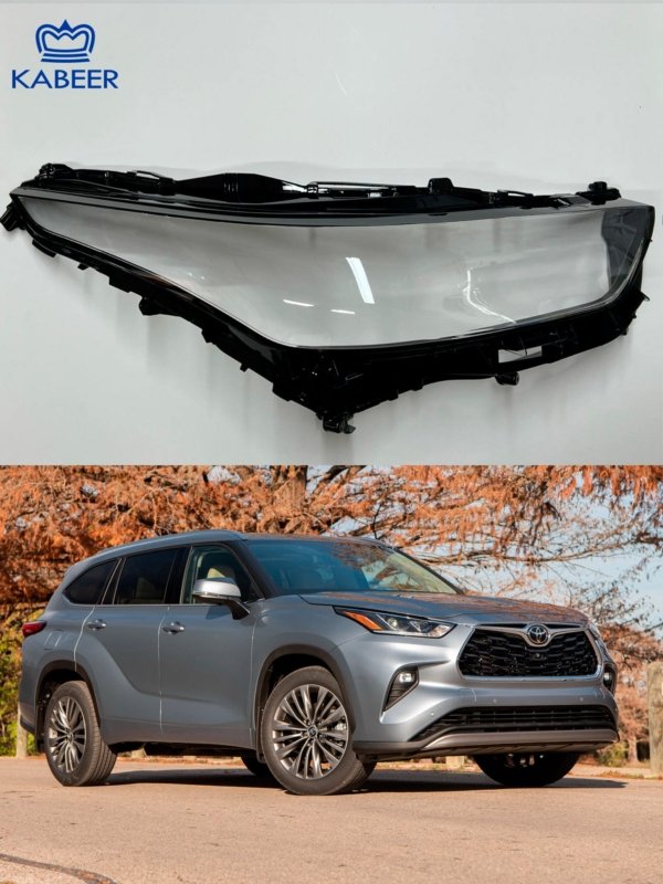 Стекло фары Toyota Highlander (U70) правая