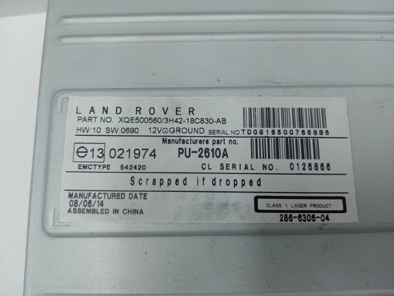 CD-Чейнджер Range Rover 2011 L322