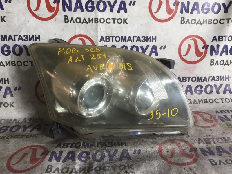 Фара Toyota Avensis AZT251 передняя правая 35107